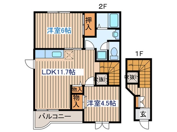 ビュウハイツの物件間取画像